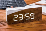 Digital Alarm Clock Smart Mirror Desktop Bedside Nightlight