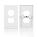 Double Wall Plug Socket LED Hallway Night Light Combo