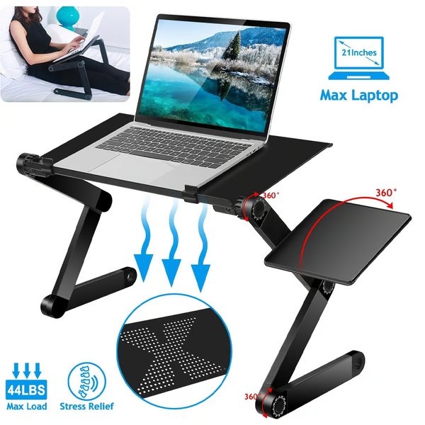 360 Ergonomic Laptop Stand For Desk With Detachable Mouse Plate-univazo- and QASUK502969818483309806291796234, 360 Ergonomic Laptop Stand For Desk With Detachable Mouse Plate, , univazo, 360 Ergonomic Laptop Stand For Desk With Detachable Mouse Plate