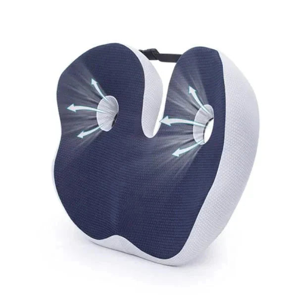 Adjustable Memory Foam Sit Bone Relief Seat Cushion-univazo- and 9806430208266, Adjustable Memory Foam Sit Bone Relief Seat Cushion, , univazo, age uk pressure cushions, coccy cushion, coccyx cushion, coccyx cushion for office chair, Cushions, donut cushions, donut seat cushion, doughnut cushion, driving cushion, for Lower Back, Hamstrings, Hip, orthopedic cushion for sciatica, piles cushion, Pressure Relief Ergonomic & Orthopedic Seat Cushion, Sciatica Pain, sciatica seat cushion for car, Tailbone, univazo