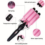 Professional 3-Barrel Curling Iron
