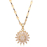 Sunflower Pendant Necklace – Radiate Joy and Elegance Every Day