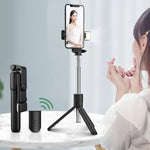 6 In 1 Wireless Bluetooth Selfie Stick With Fill Light