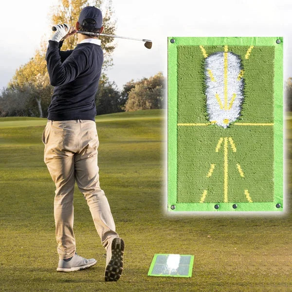 Tapis d'entraînement de golf pour la détection du swing