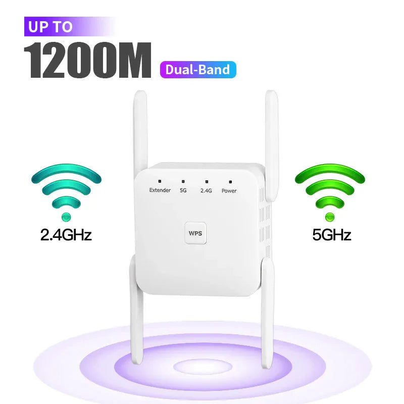 1200Mbps 5GHz Wireless WiFi Extender | Boost Your Internet with Dual-Band Repeater & Firewall-univazo-UK Plug- and QASUK502975913003629806447771914, 1200Mbps 5GHz Wireless WiFi Extender | Boost Your Internet with Dual-Band Repeater & Firewall, , univazo, univazo