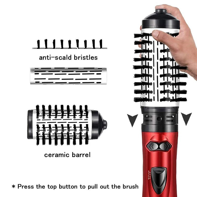 Stylen und trocknen wie ein Profi! – Rotierender 2-in-1-Haartrockner und Volumengeber