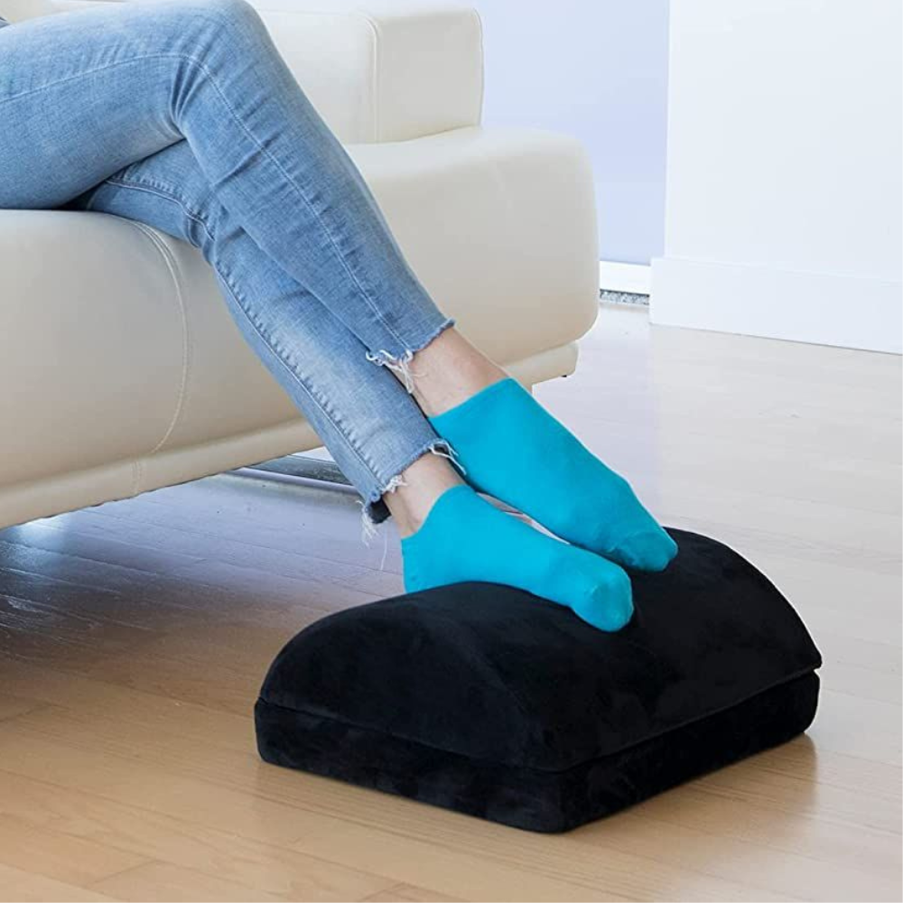 Repose-pieds ergonomique incurvé sous le bureau pour bureau à domicile 