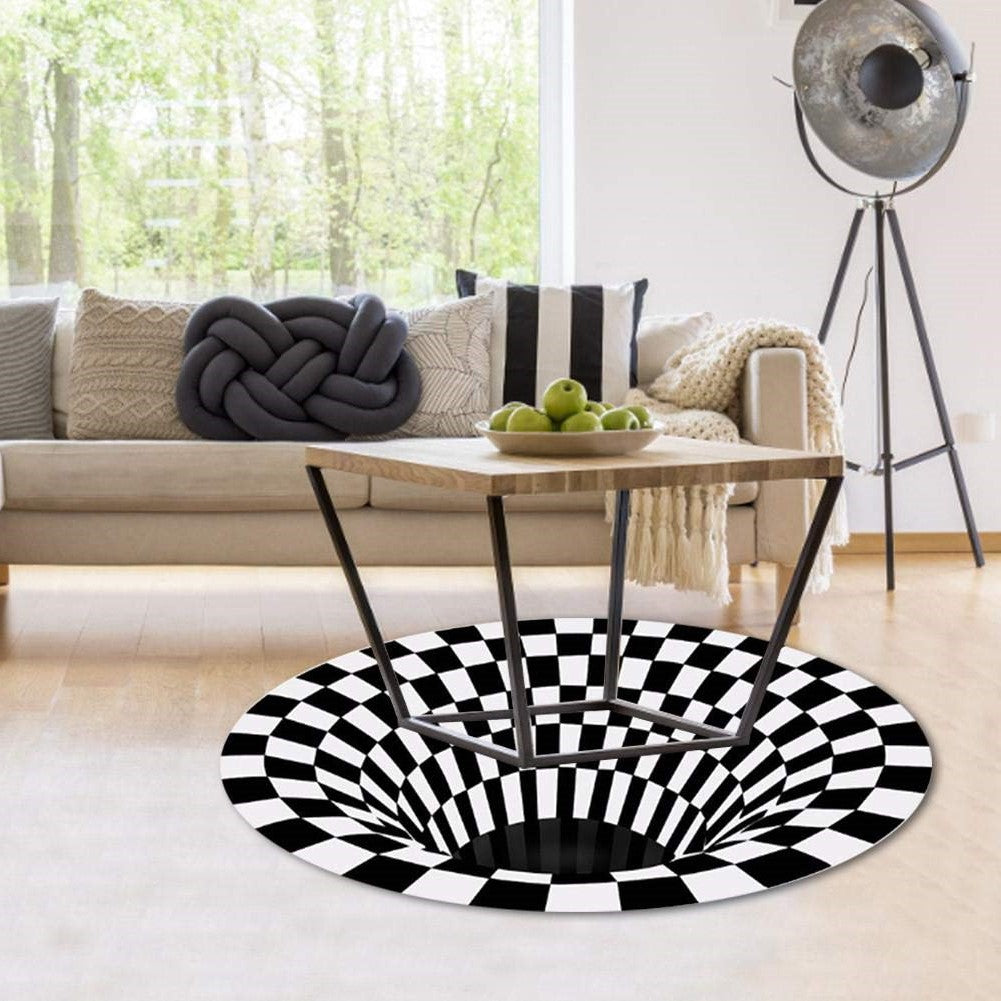 3D Vortex Illusion Rug