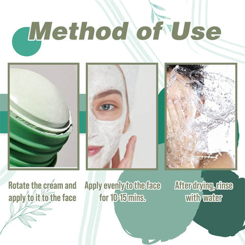 Masque nettoyant en profondeur à l'argile et au thé vert