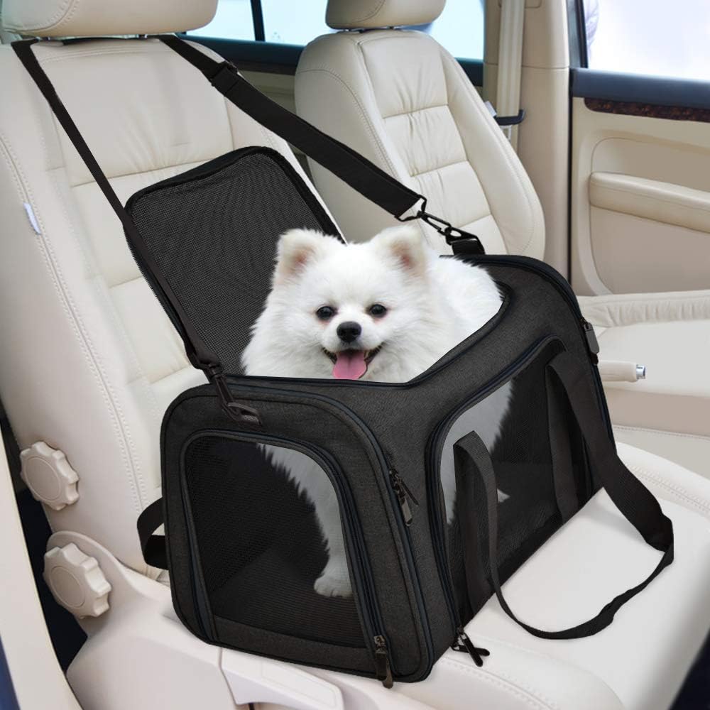 Sac de transport pour chien pour petits chats et chiens de taille moyenne et chiots jusqu'à 15 lb