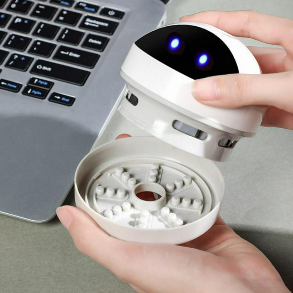 Mini aspirateur robot de bureau compact à chargement USB 