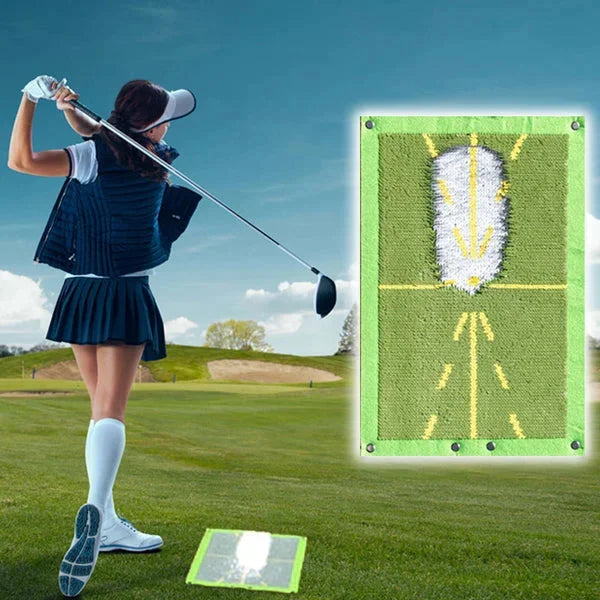 Tapis d'entraînement de golf pour la détection du swing