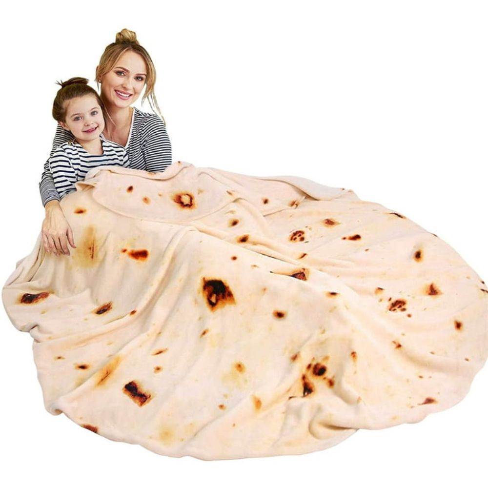 Couverture en forme de tortilla et de burrito 