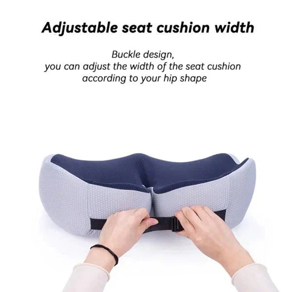 Adjustable Memory Foam Sit Bone Relief Seat Cushion-univazo- and 9806430208266, Adjustable Memory Foam Sit Bone Relief Seat Cushion, , univazo, age uk pressure cushions, coccy cushion, coccyx cushion, coccyx cushion for office chair, Cushions, donut cushions, donut seat cushion, doughnut cushion, driving cushion, for Lower Back, Hamstrings, Hip, orthopedic cushion for sciatica, piles cushion, Pressure Relief Ergonomic & Orthopedic Seat Cushion, Sciatica Pain, sciatica seat cushion for car, Tailbone, univazo
