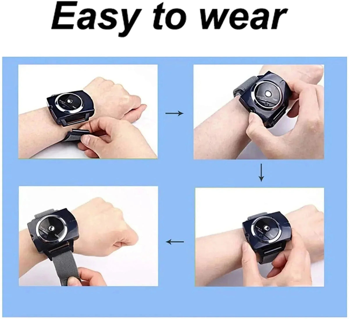 Anti Snoring Device Stop Intelligent Snore Stopper Wristband UK Watch univazo