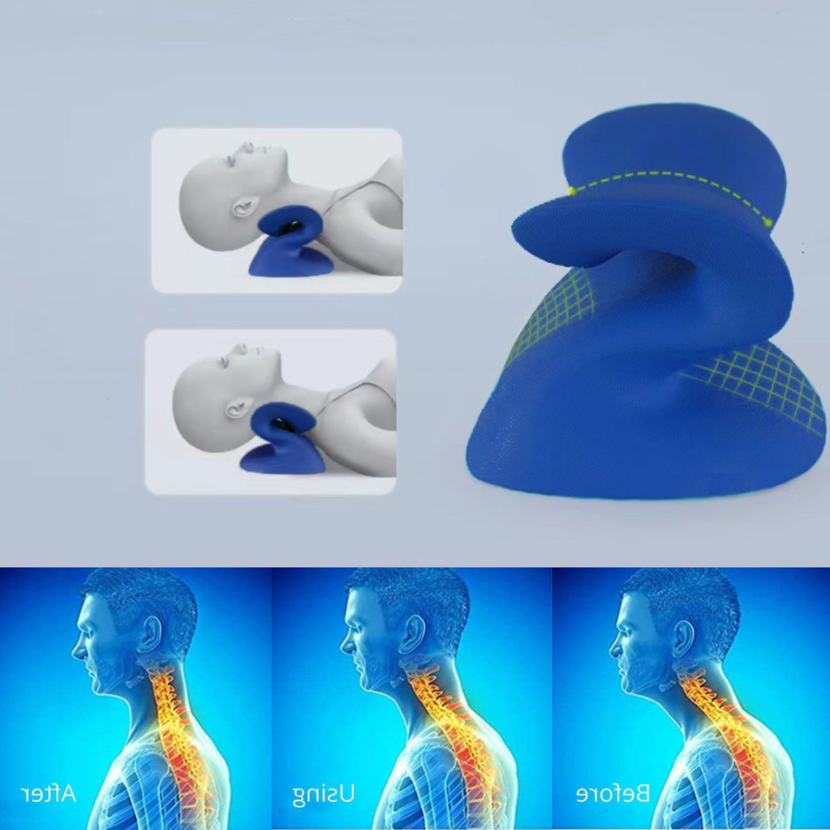 Cervical Traction Pillow-univazo- and 9806368440586, Cervical Traction Pillow, , univazo, Cervical Traction Pillow