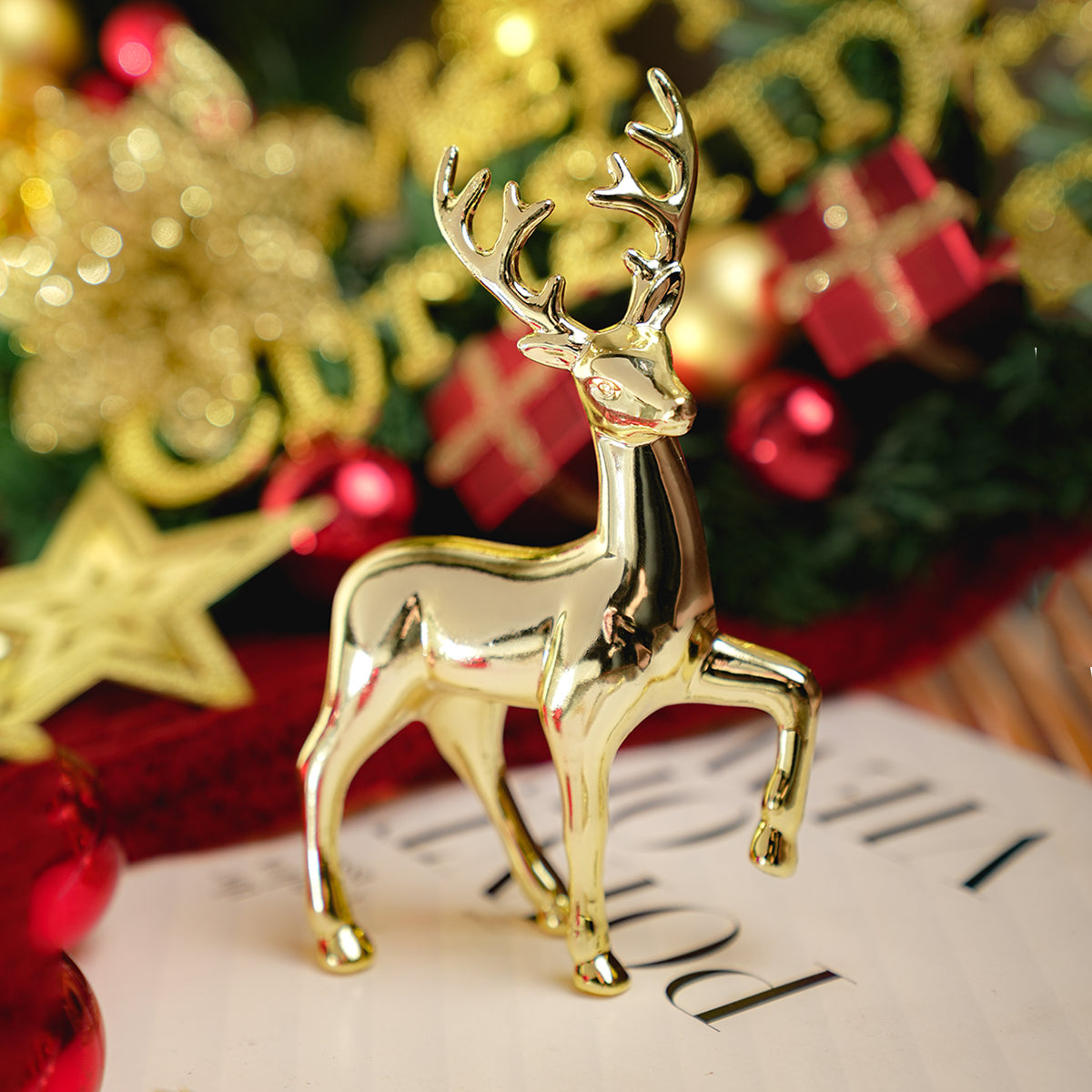 Elegant Christmas Reindeer Indoor Decor – Bring Festive Charm to Your Home