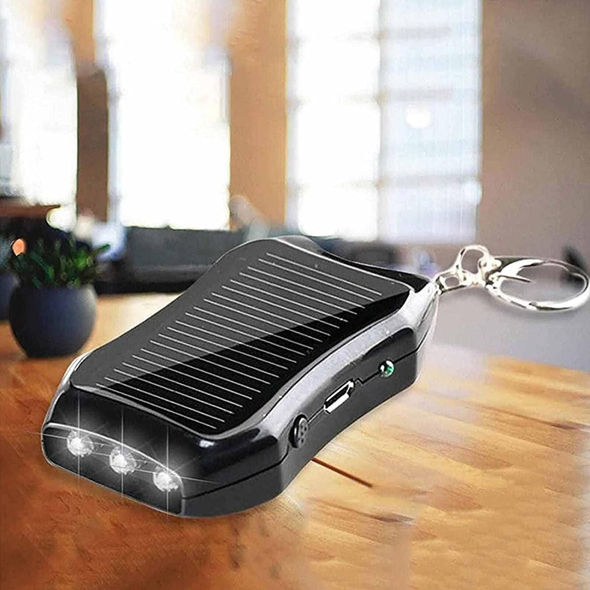 Compact Solar Powered Emergency Phone Charger Key Ring Keychain-univazo- and 9806420181258, Compact Solar Powered Emergency Phone Charger Key Ring Keychain, , univazo, Compact Solar Powered Emergency Phone Charger Key Ring Keychain