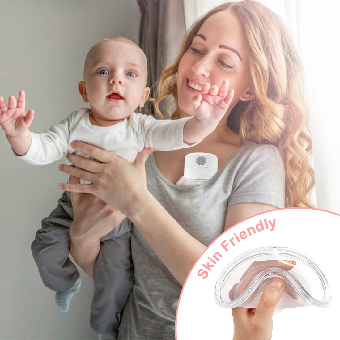 Double Electric Wearable Breast Pump-univazo- and QASUK502972280670829806347665674, Double Electric Wearable Breast Pump, , univazo, 