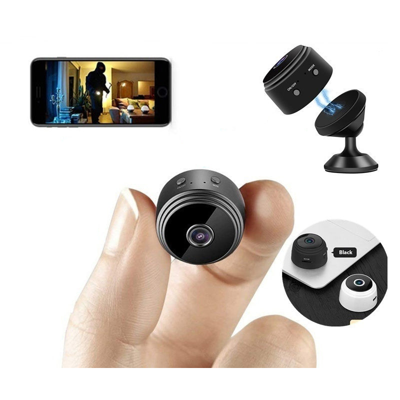 Full 1080P HD Wireless Mini Camera - Small Camera with Remote Viewing - Black-univazo-Two Cameras-No Micro SD- and QASUK502975732451949806443839754, Full 1080P HD Wireless Mini Camera - Small Camera with Remote Viewing - Black, , univazo, __SecurityCameras, univazo