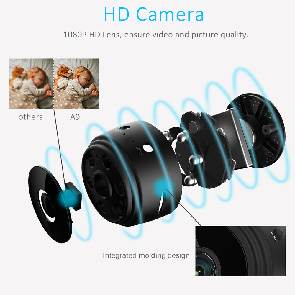 Full 1080P HD Wireless Mini Camera - Small Camera with Remote Viewing - Black-univazo- and 9806443839754, Full 1080P HD Wireless Mini Camera - Small Camera with Remote Viewing - Black, , univazo, __SecurityCameras, univazo