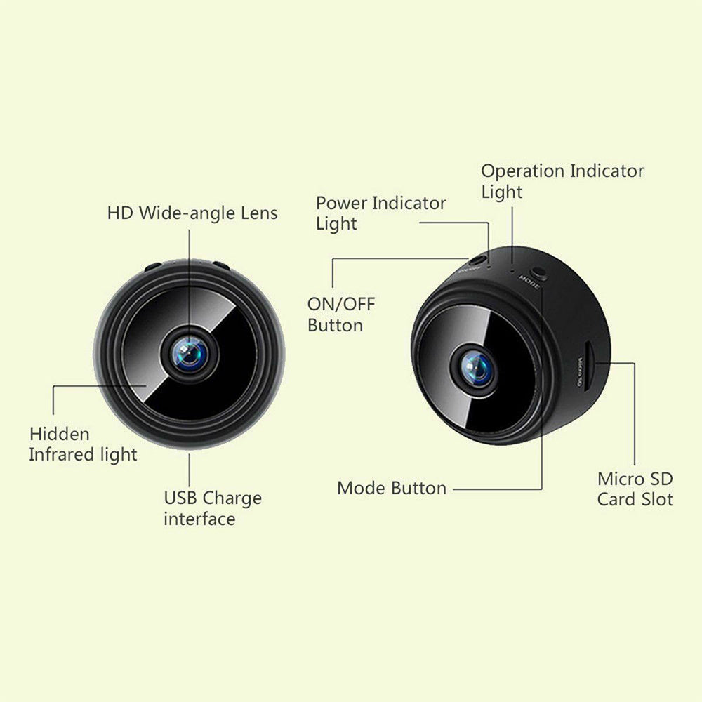 Full 1080P HD Wireless Mini Camera - Small Camera with Remote Viewing - Black-univazo- and 9806443839754, Full 1080P HD Wireless Mini Camera - Small Camera with Remote Viewing - Black, , univazo, __SecurityCameras, univazo