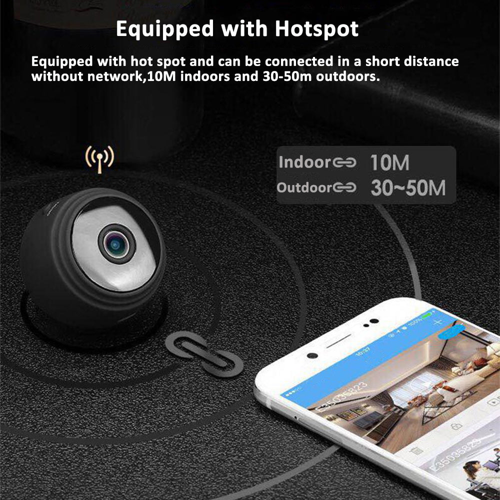 Full 1080P HD Wireless Mini Camera - Small Camera with Remote Viewing - Black-univazo- and 9806443839754, Full 1080P HD Wireless Mini Camera - Small Camera with Remote Viewing - Black, , univazo, __SecurityCameras, univazo