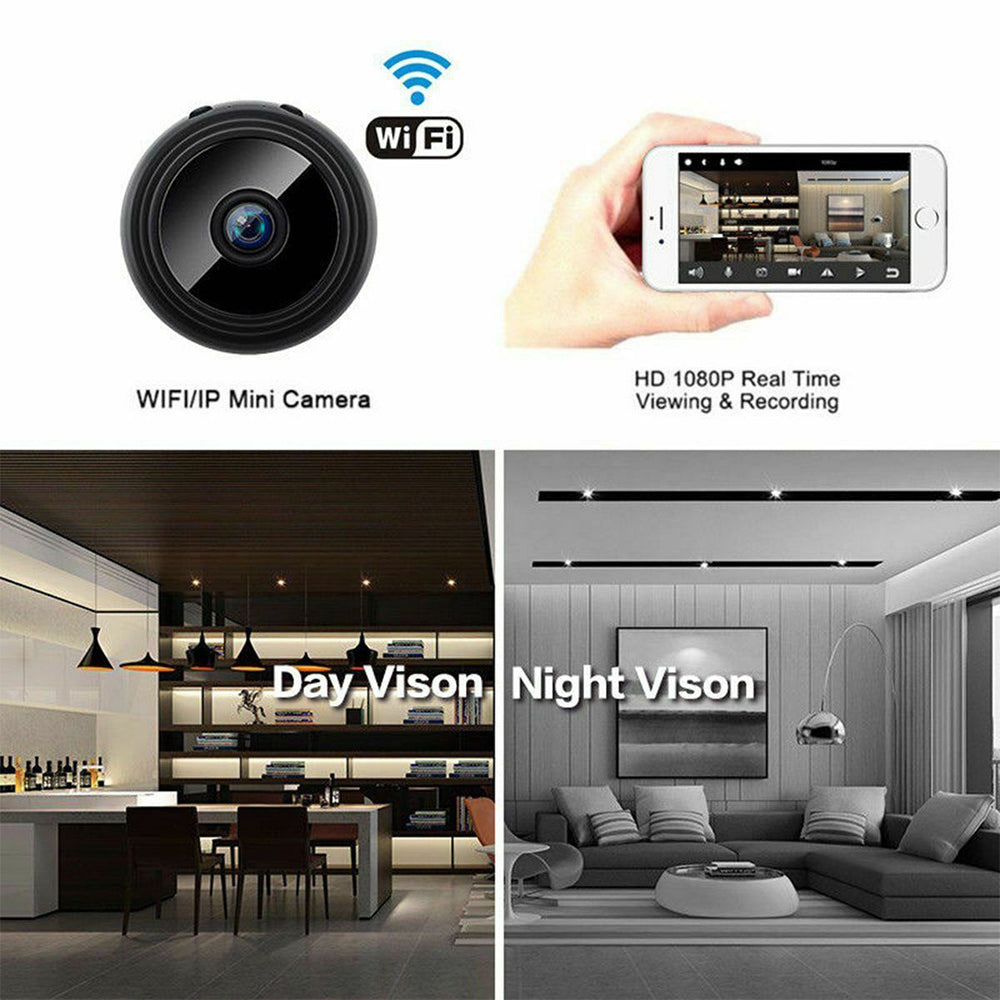 Full 1080P HD Wireless Mini Camera - Small Camera with Remote Viewing - Black-univazo- and 9806443839754, Full 1080P HD Wireless Mini Camera - Small Camera with Remote Viewing - Black, , univazo, __SecurityCameras, univazo