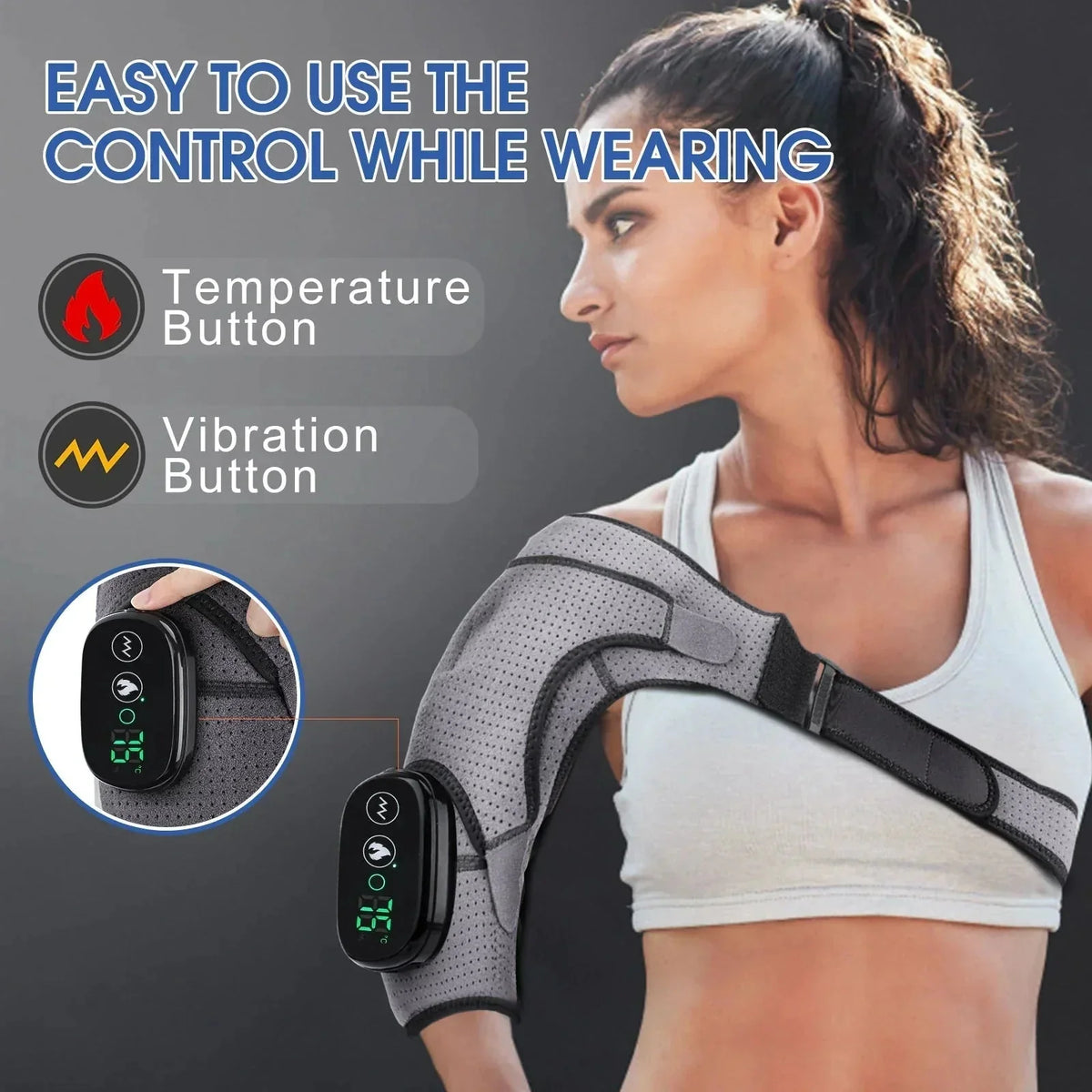 Heated Shoulder Brace | Ortho Joint Relief-Shoulder Pain Relief-univazo-5065017158101 and QASUK502975325801069806436630794, Heated Shoulder Brace | Ortho Joint Relief, Shoulder Pain Relief, univazo, Massager for Shoulder, Shoulder Massager, Shoulder Pain Relief, univazo