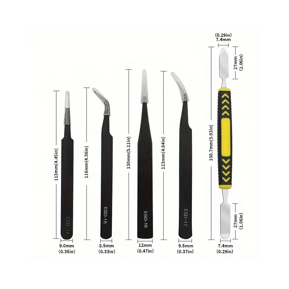 Precision Tweezers Set – Professional-Grade Tools for Flawless Grooming and Crafting!