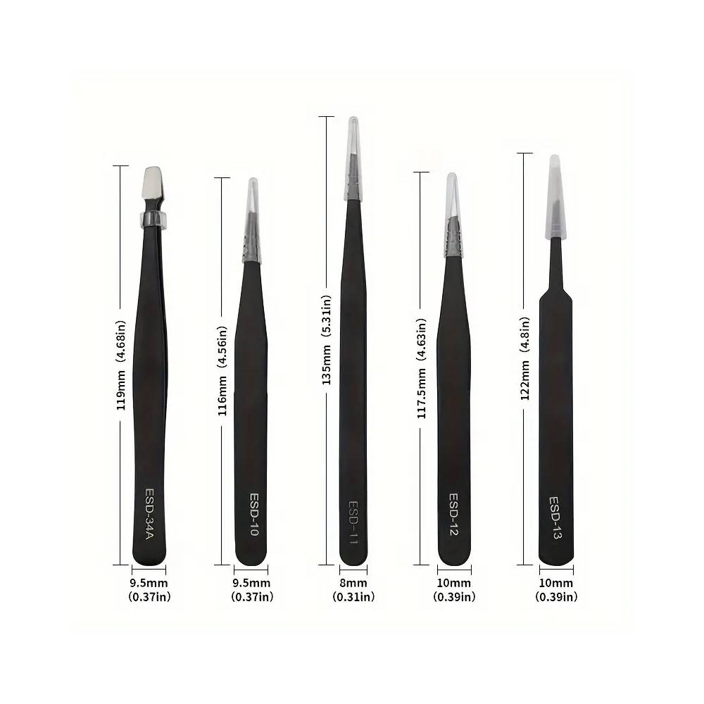 Precision Tweezers Set – Professional-Grade Tools for Flawless Grooming and Crafting!