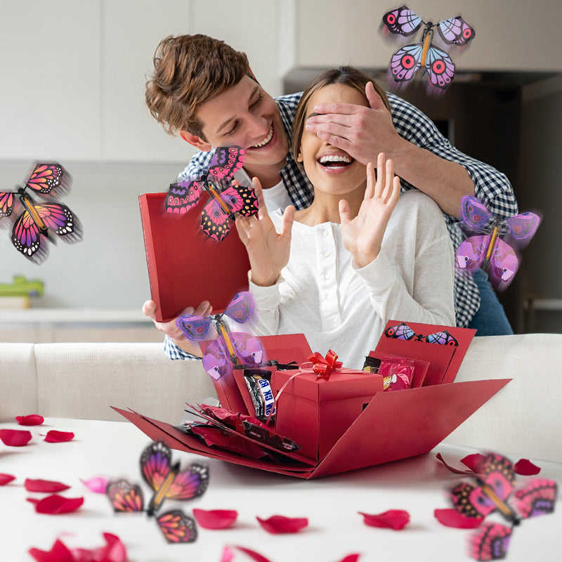 DIY Valentinstag Magischer Schmetterling Foto Überraschungsgeschenk 