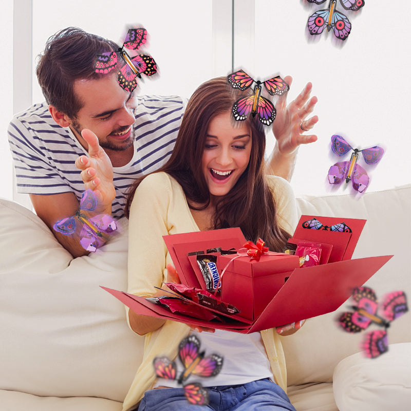 DIY Valentinstag Magischer Schmetterling Foto Überraschungsgeschenk 