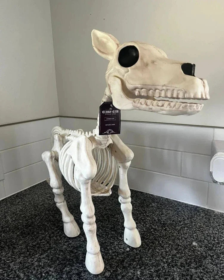 Accessoire décoratif d'Halloween en forme de squelette de vache et de cheval