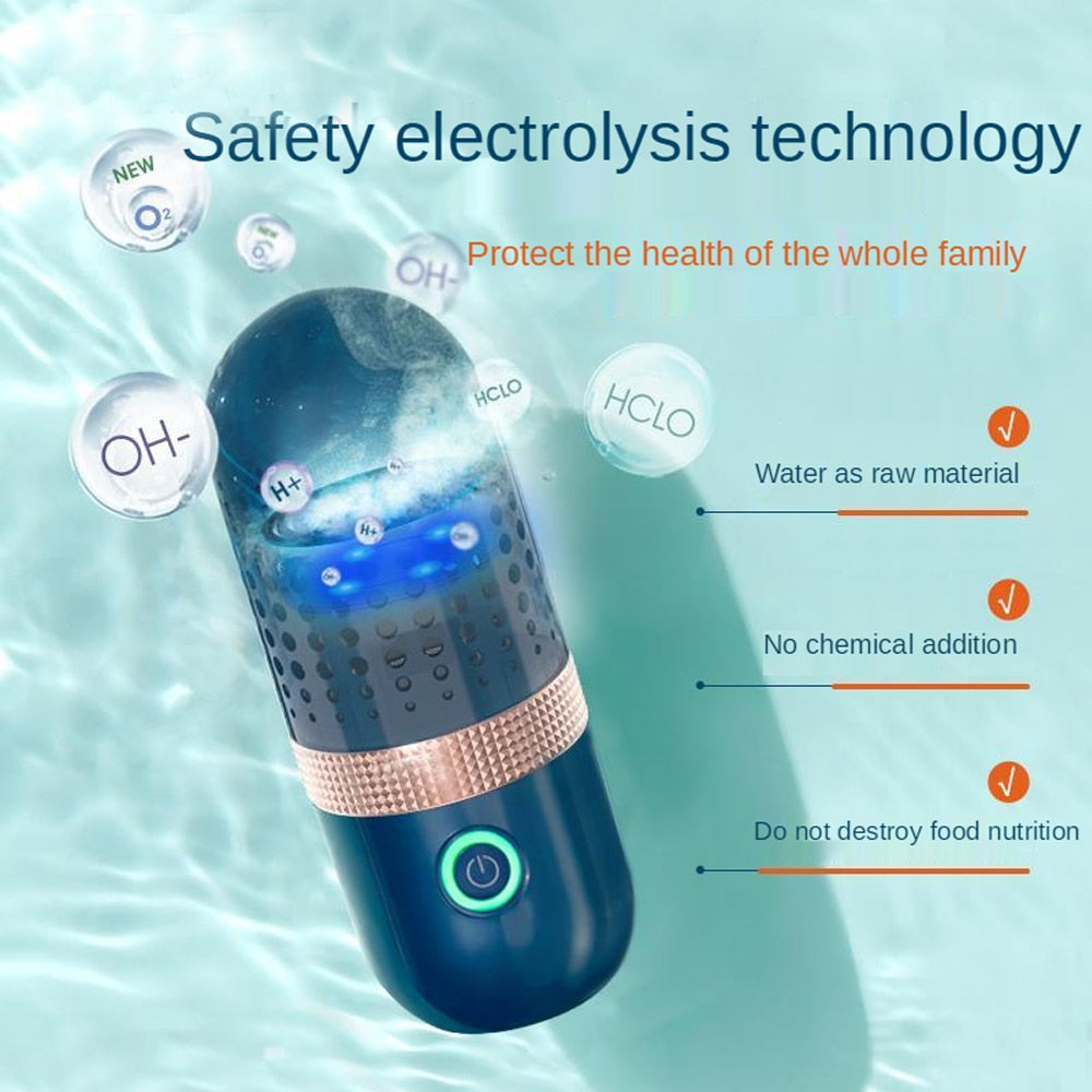 Machine à laver les capsules de légumes | Désinfectant automatique pour fruits et légumes Nettoyant pour pesticides à domicile