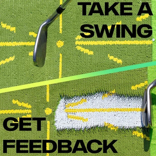 Tapis d'entraînement de golf pour la détection du swing