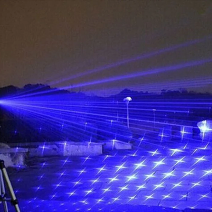 Torche laser tactique haute puissance bleu brûlant - Lampes de poche de qualité militaire